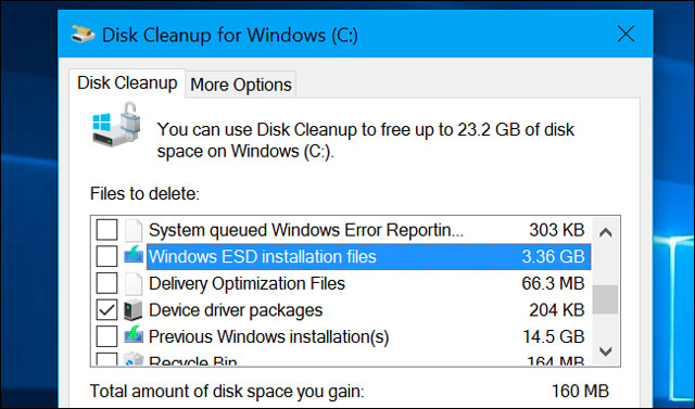 Windows ESD安装文件很重要，如果清理将无法重置电脑