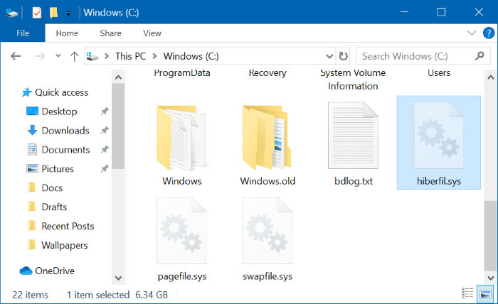 系统瘦身：如何移动Windows10休眠文件Hiberfil.sys的位置